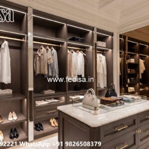 Elegant Wardrobe Design with Custom Shelves No-6465