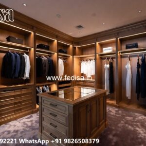 Stylish Wardrobe Design for Spacious Bedrooms No-6467
