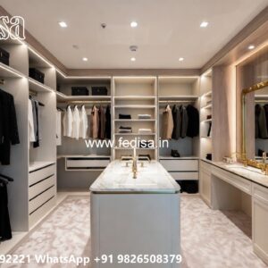 Luxury Wardrobe Design with Smart Shelving No-6487