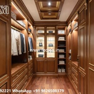 Modern Wardrobe Design with Decorative Panels No-6504
