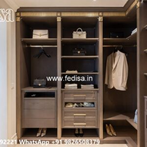 Premium Wardrobe Design with Glass Elements No-6507