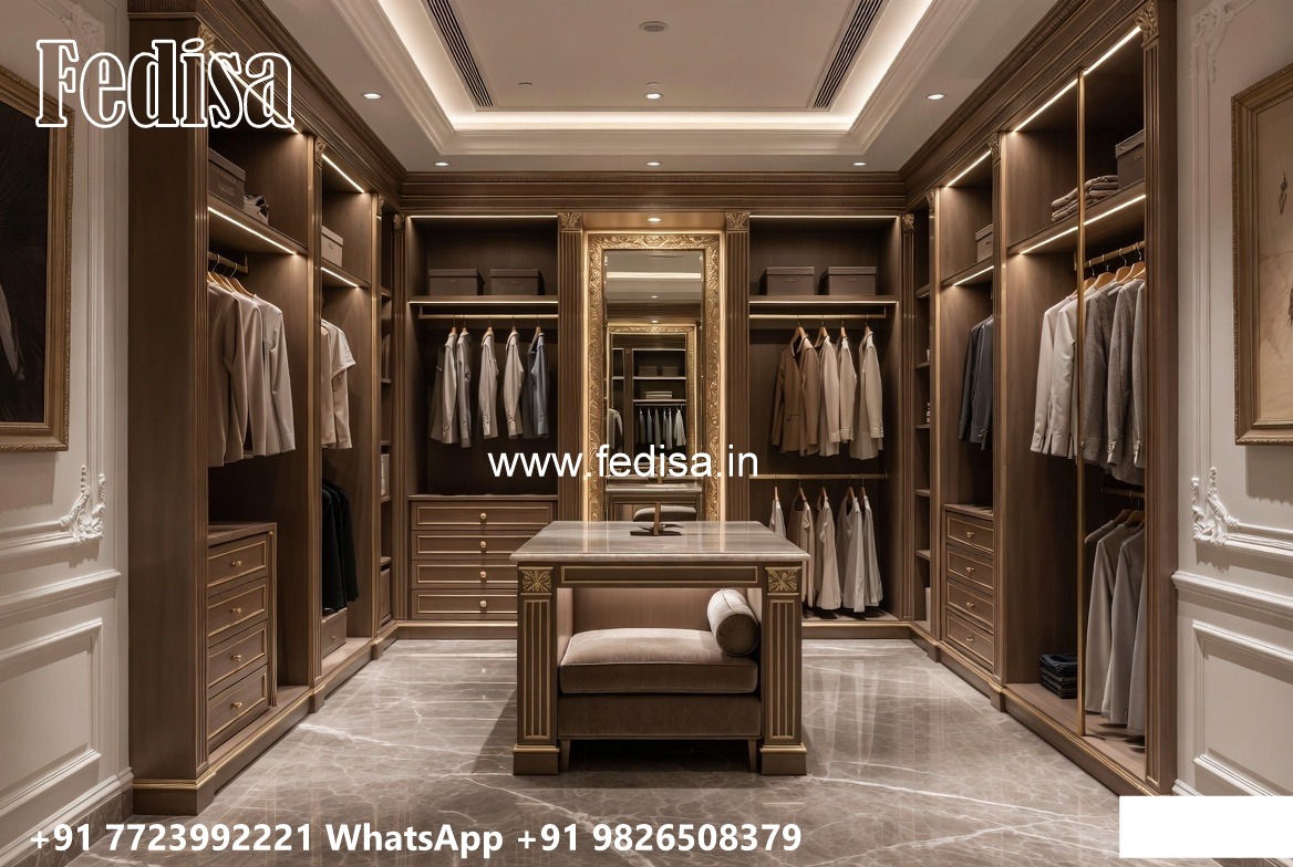 Stylish Wardrobe Design for Modern Villas No-6518