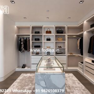 Smart Wardrobe Design with Elegant Storage No-6523