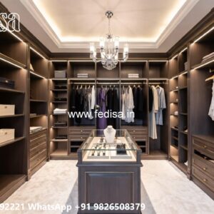 Stylish Wardrobe Design with Premium Wood Finish No-6528