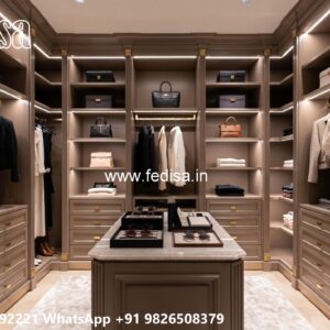 Luxury Wardrobe Design with Contemporary Layout No-6531