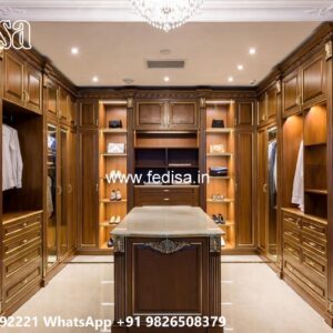 Luxury Wardrobe Design with Mirror Elegance No. 6548