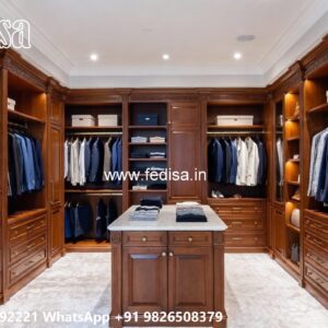 Elegant Sliding Wardrobe Design with Smart Storage No-6553