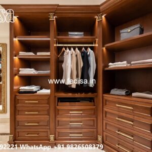 Luxury Wardrobe Design with Premium Glass Doors No-6554