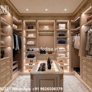 Luxury Wardrobe Design with Wooden Sophistication No-6561