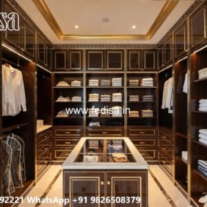Stylish Wardrobe Design with Custom Features No-6563