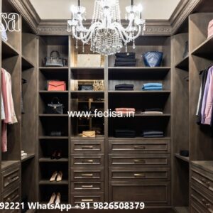 Contemporary Wardrobe Design with Mirror Panels No-6568