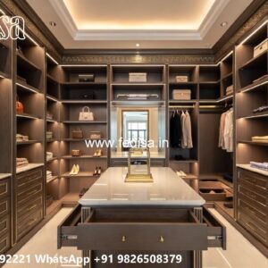 Traditional Wooden Wardrobe Design for Homes No-6896