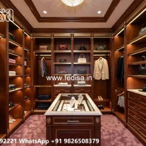 Elegant Classic Wardrobe Design with Carvings No-6897