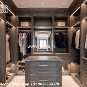 Elegant Wooden Wardrobe Design Concepts No-6920