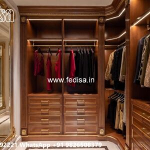 Elegant Master Bedroom Wardrobe Design No-6926