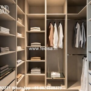 Traditional Wardrobe Design with Mirror Finish No-6930