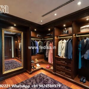 Classic Wardrobe Design with Rich Wood Finish No-6932