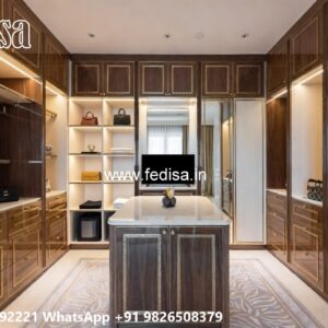Wooden Wardrobe Design with Classic Elegance No-6942
