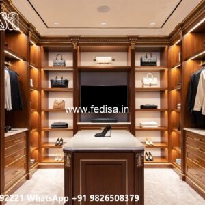 Traditional Closet Design with Rich Finish No-6959