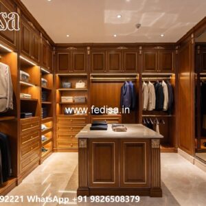 Antique Closet Design with Wooden Beauty No-6986