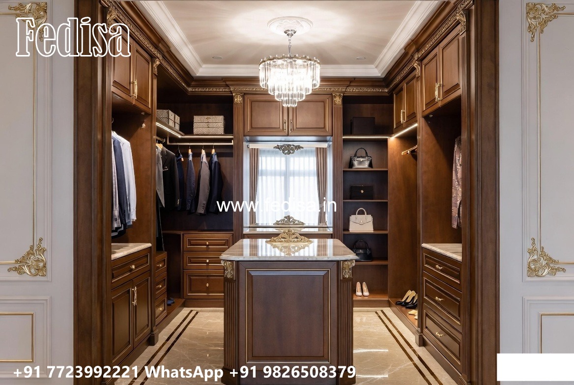 Wooden Wardrobe Design with Vintage Charm No-6990