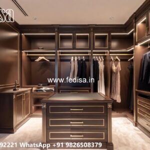 Elegant Wardrobe Design with Antique Style No-7008