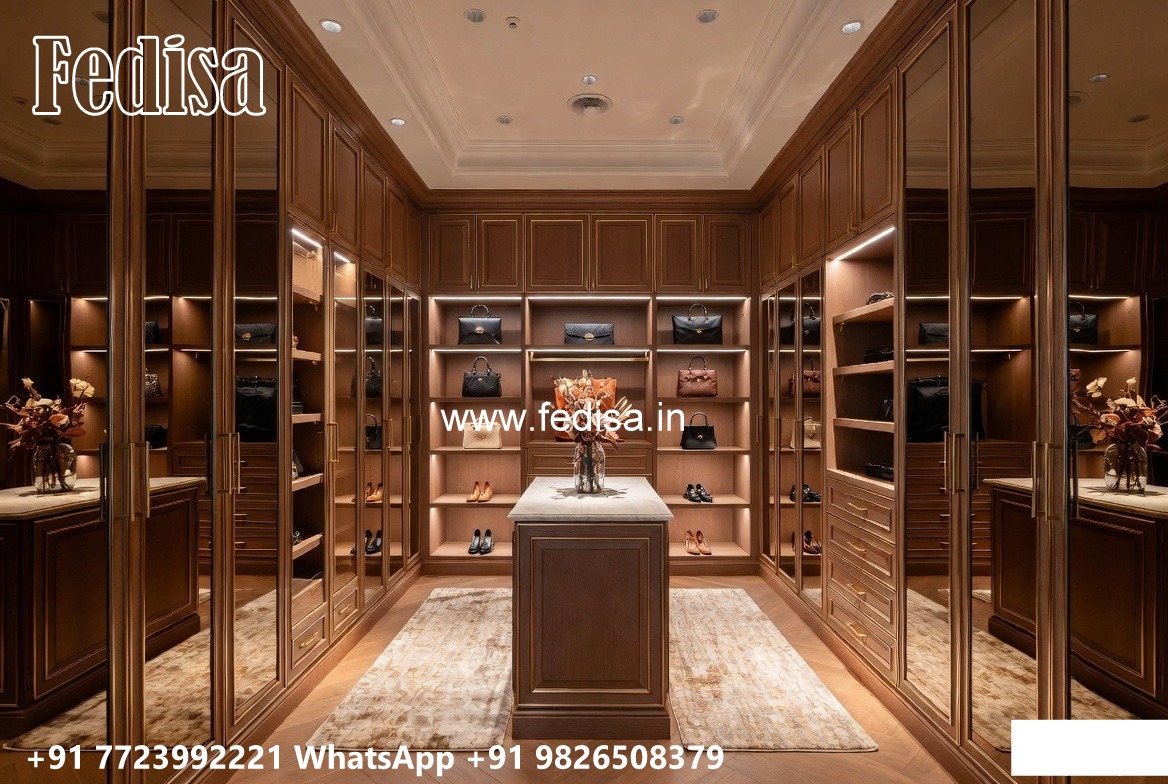 Classic Wardrobe Design with Artistic Finish No-7027