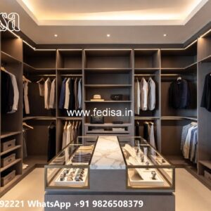 Classic Wardrobe Design with Stylish Storage No-7054