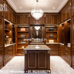 Classic Wooden Wardrobe with Mirror Beauty No-7058
