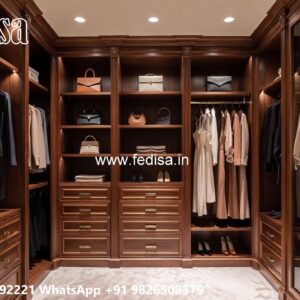 Royal Wardrobe Design with Handcrafted Finish No-7072