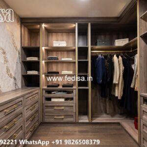 Traditional Wardrobe Design with Wooden Elegance No-7078