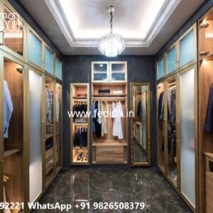 Vintage Closet Design with Premium Wood No-7080