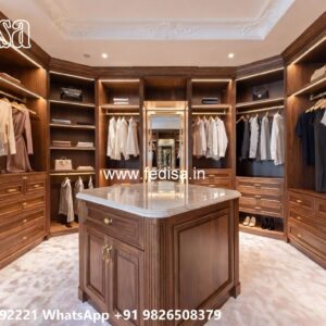 Classic Wooden Closet with Elegant Texture No-7082