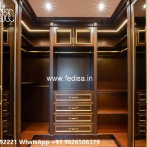 Timeless Closet Design with Wooden Beauty No-7086