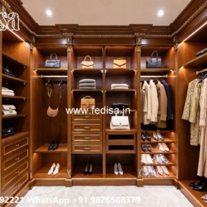 Vintage Wardrobe Design with Decorative Features No-7092