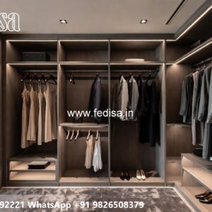 Elegant Bedroom Wardrobe with Rich Finish No-7096