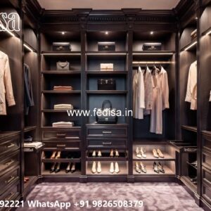 Traditional Closet Design with Artistic Finish No-7100
