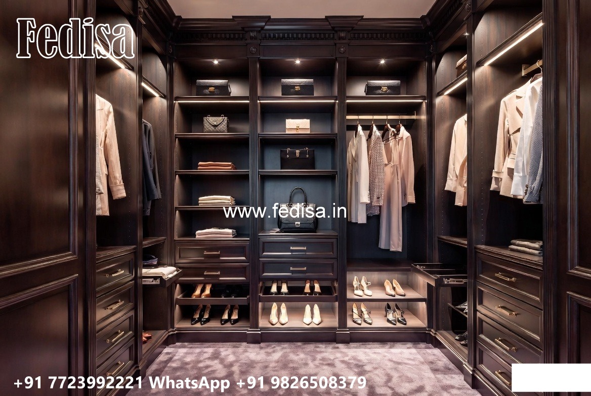 Traditional Closet Design with Artistic Finish No-7100