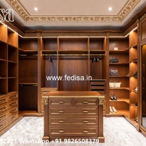 Classic Wardrobe Design with Rich Wooden Style No-7129