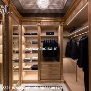 Traditional Bedroom Closet with Luxury Finish No-7130