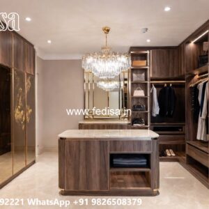 Traditional Closet Design with Elegant Texture No-7135