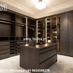 Classic Wardrobe Design with Luxury Mirrors No-7149