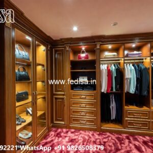 Stylish Wardrobe Design with Smart Storage Solutions No-7201
