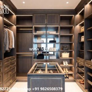 Luxury Walk In Wardrobe Design Inspiration No-7206