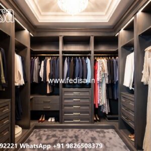 Stunning Wardrobe Design with Decorative Panels No-7218