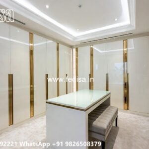 Modern Wardrobe Design with Hidden Storage No-7233