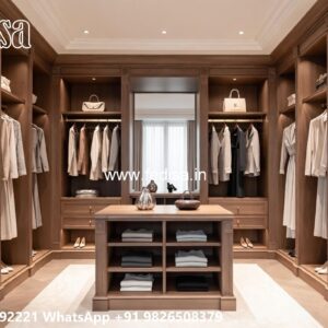 Modern Wardrobe Design with Sleek Finishes No-7252