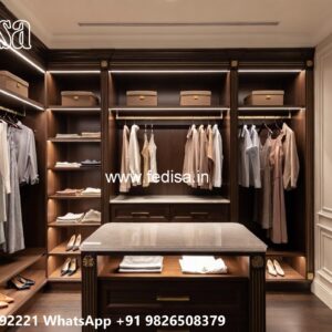 Wardrobe Design with Stylish Handle Details No-7258