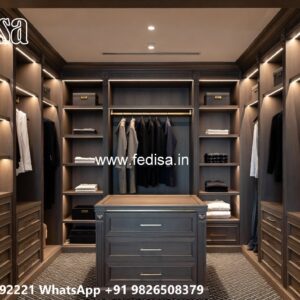 Elegant Wardrobe Design with Smart Features No-7278