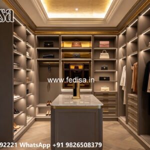 Elegant Wardrobe Design with Sliding Doors No-7307